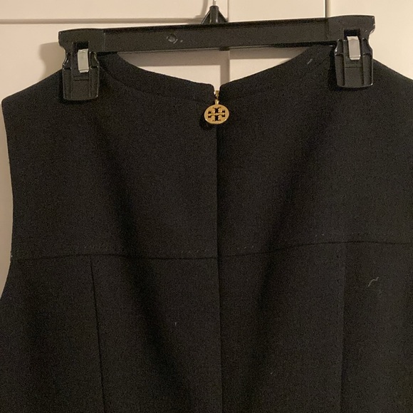 3 for $100! Black sleeveless wool Tory Burch sheath dress - Picture 4 of 4